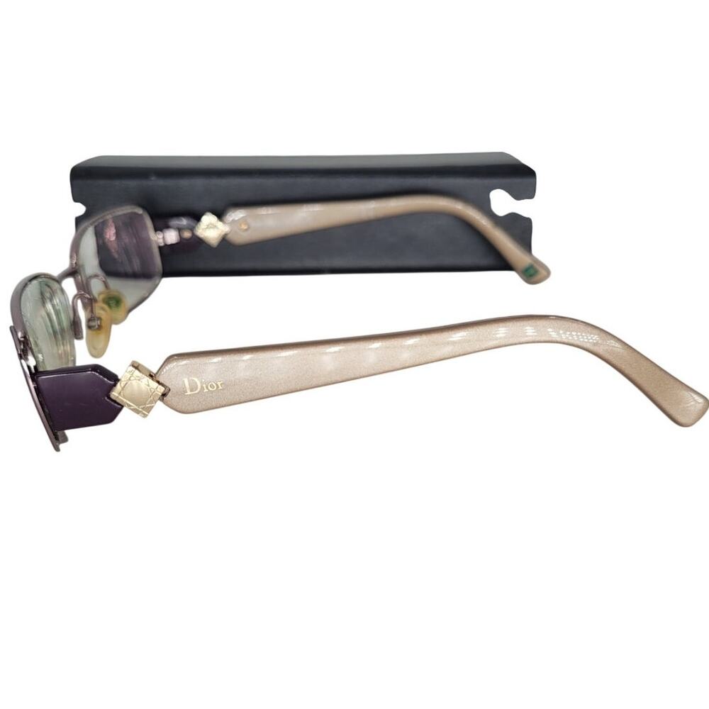Christian Dior Violet Designer Eyeglasses‎ Chic Italy Luxury Frames minimalist